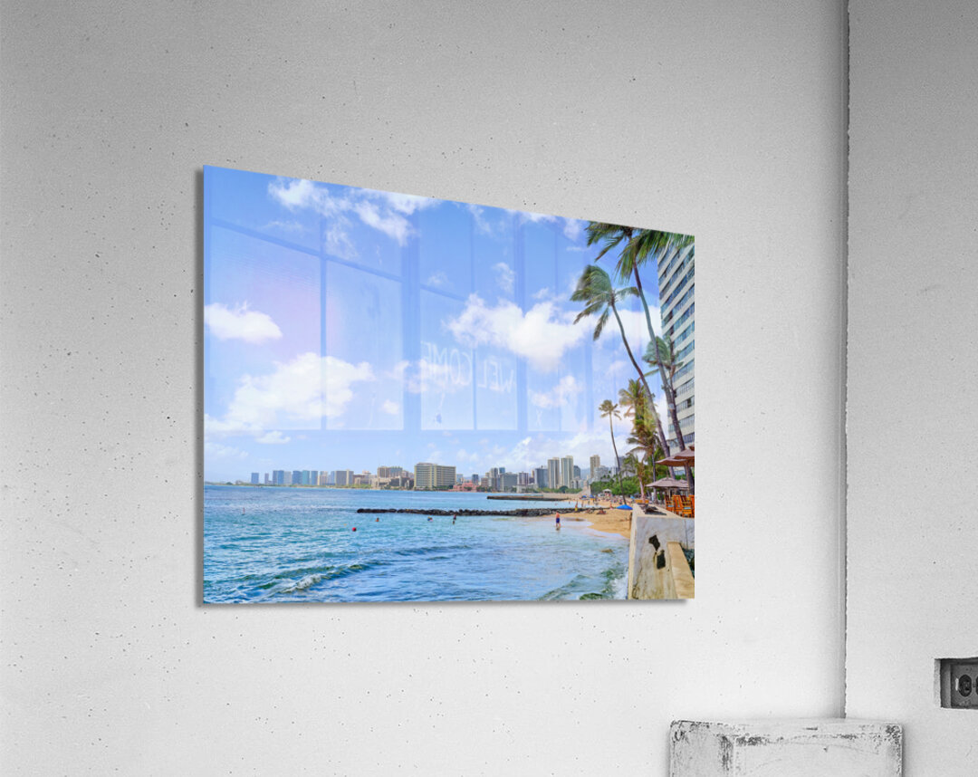Hawaii Waikiki Beach Acrylic Print