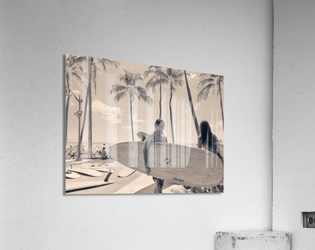 Hawaii Surfing III Acrylic Print