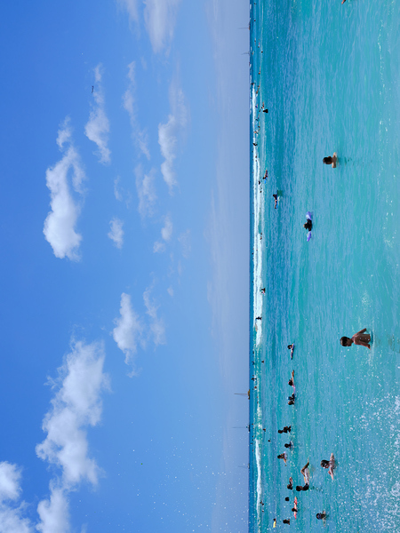 Hawaii Blue Water Print