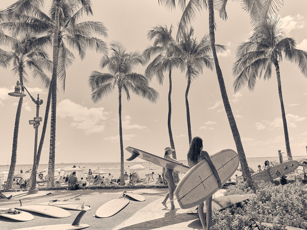 Hawaii Surfing II Print
