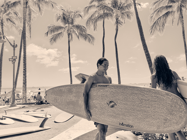 Hawaii Surfing III Print