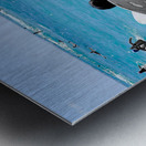 Hawaii Surfing Woman Metal print