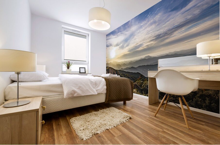 Mountain Sunset Mural print