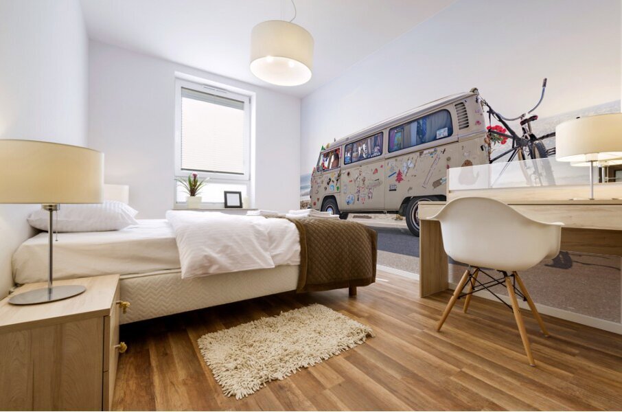 Beach Bus Mural print