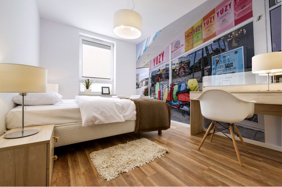 California Beach Store Mural print