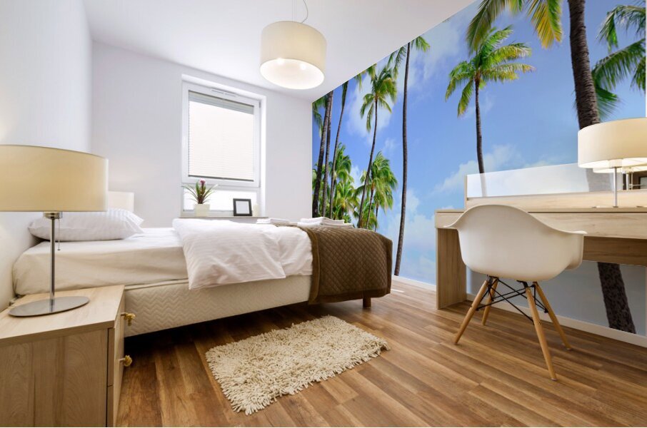 Hawaii Palms Beach Mural print