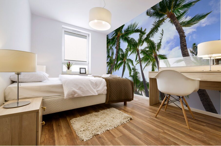 Hawaii Palms Sky Mural print