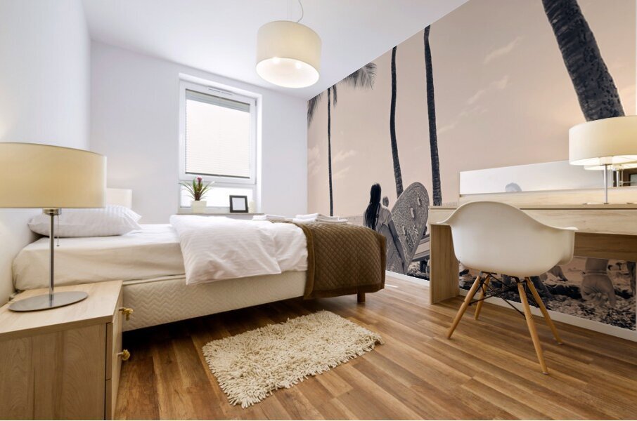 Hawaii Surfing I Mural print