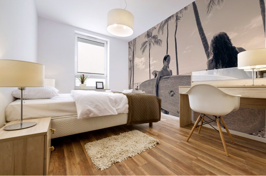 Hawaii Surfing III Mural print