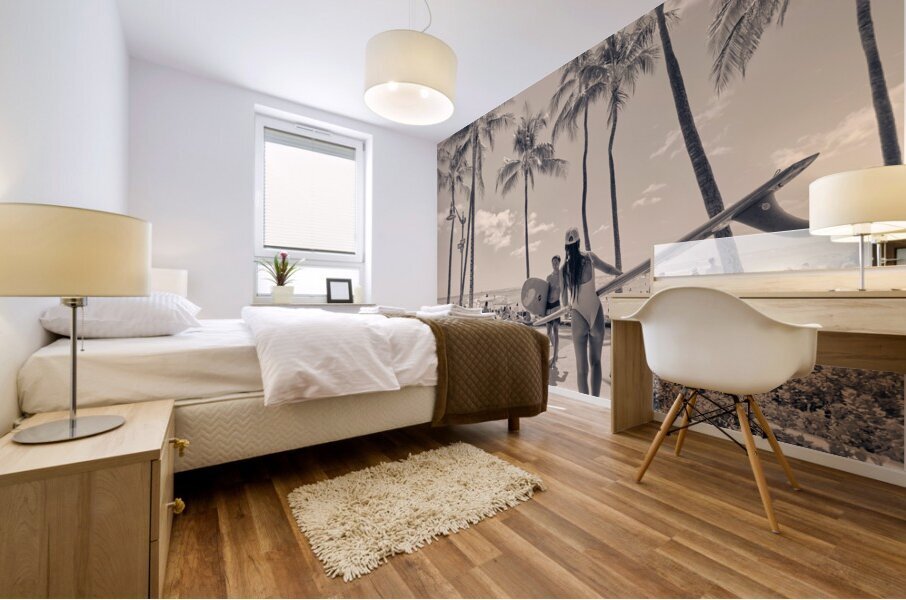 Hawaii Surfing IV Mural print