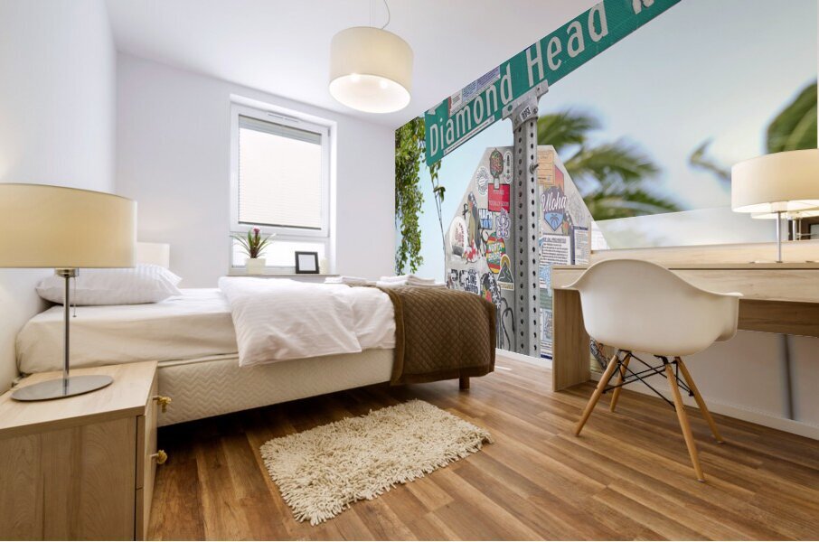 Hawaii Street Sign Mural print