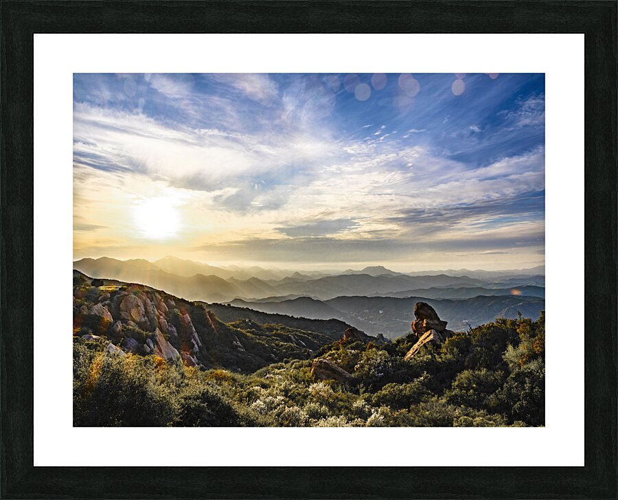 Mountain Sunset Picture Frame print