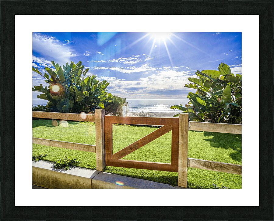 Beach Gate Picture Frame print
