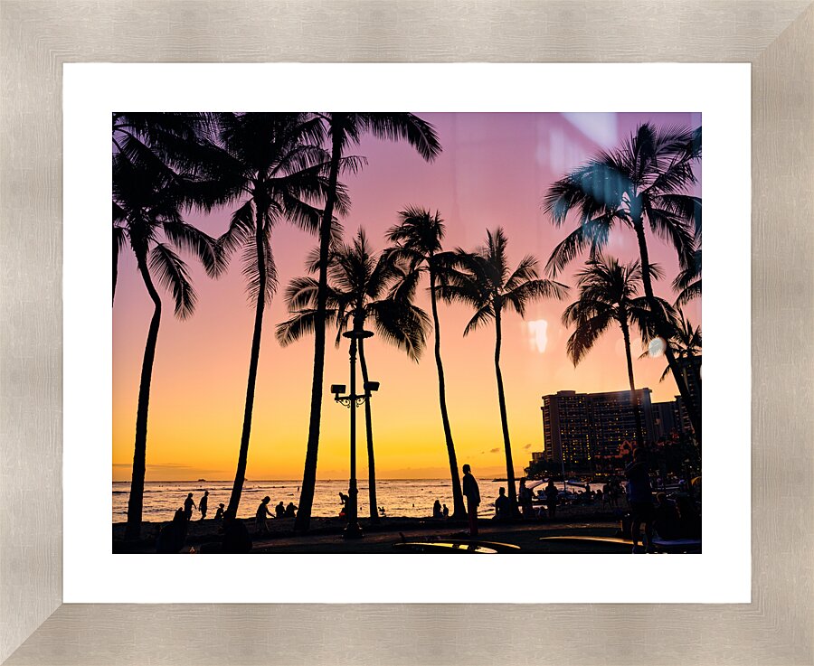Hawaii Sunset Picture Frame print