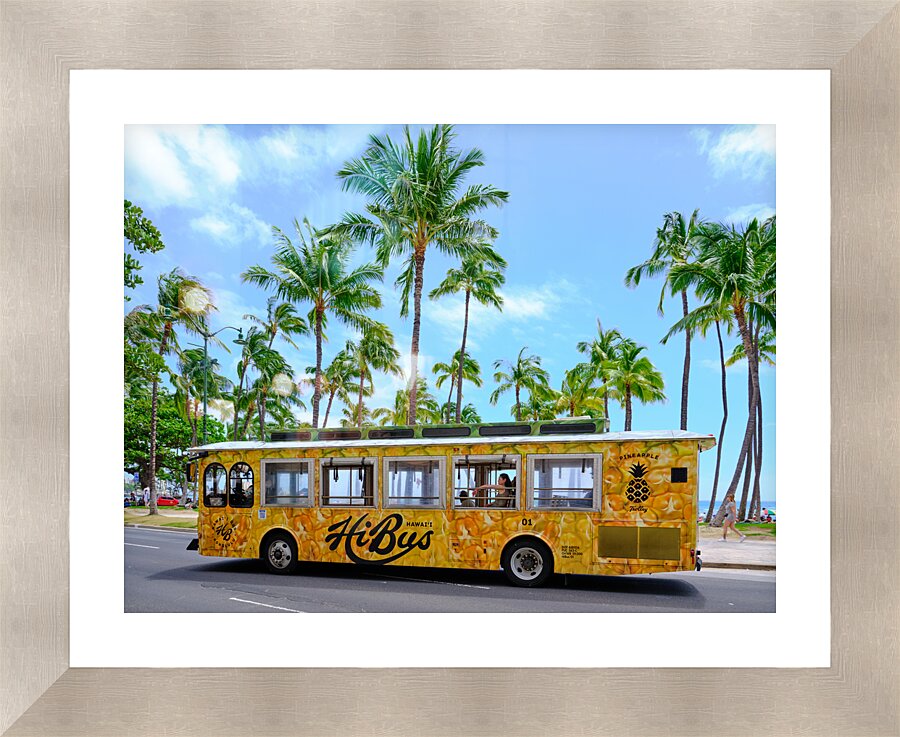 Hawaii Trolly 2 Picture Frame print