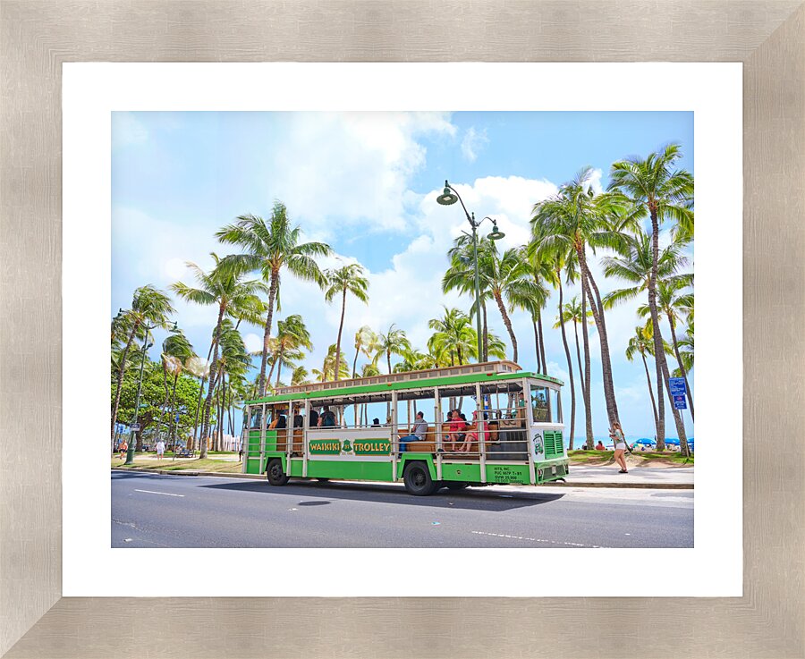 Hawaii Trolley Picture Frame print