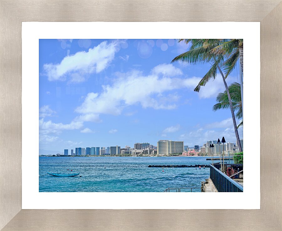 Hawaii Waikiki Club Picture Frame print