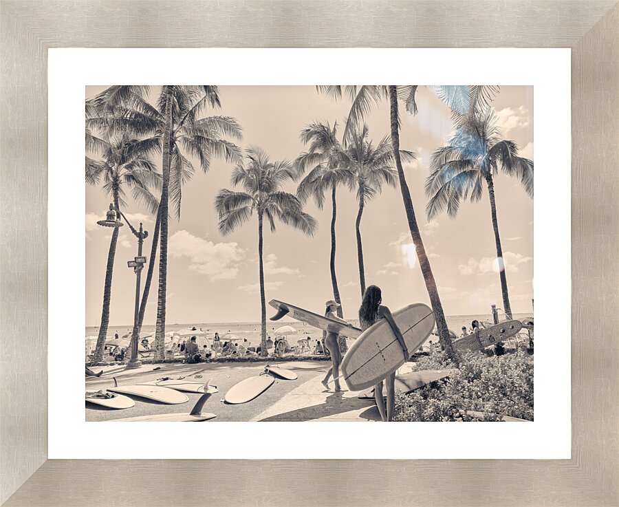 Hawaii Surfing II Picture Frame print