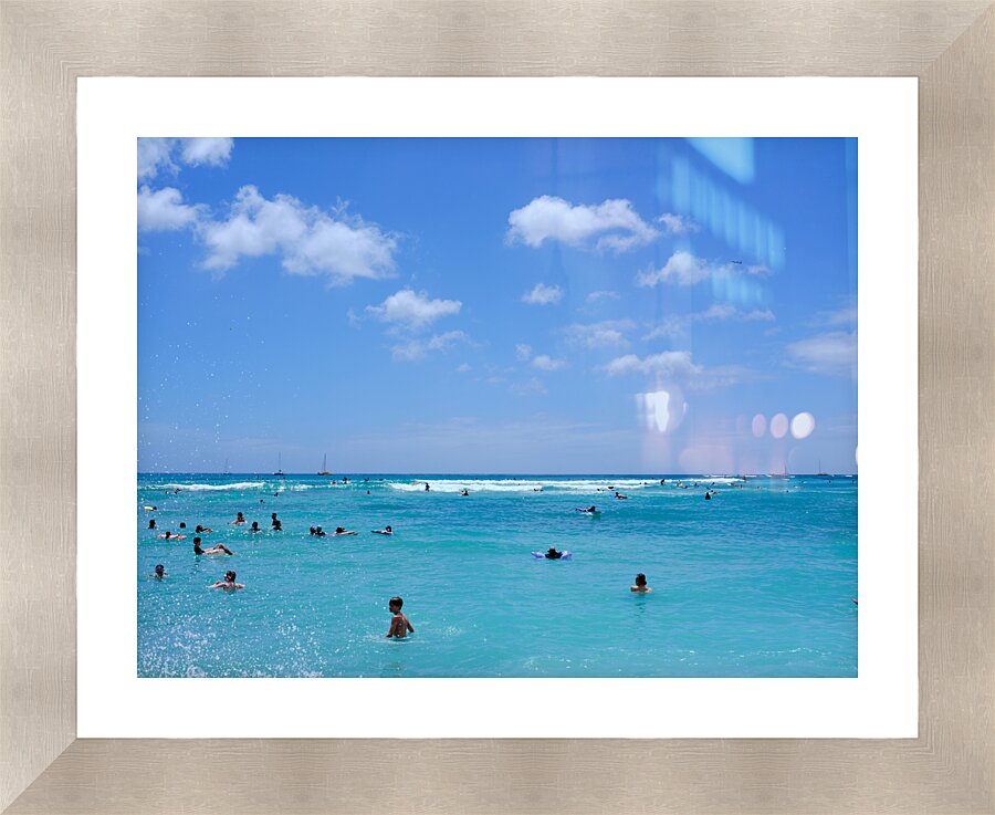 Hawaii Blue Water Picture Frame print