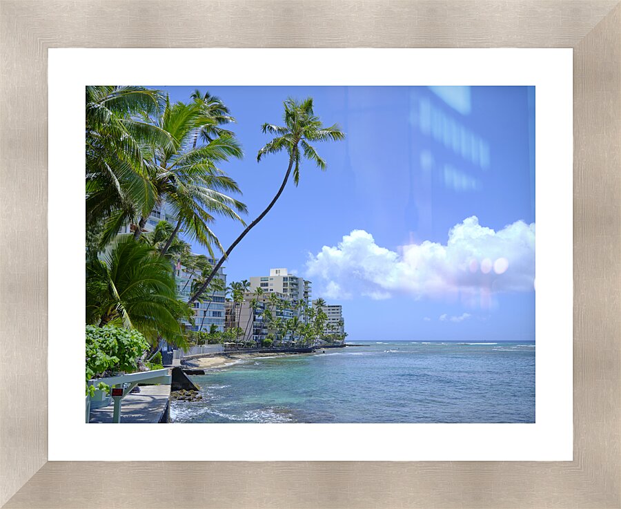 Hawaii Blue Ocean Picture Frame print