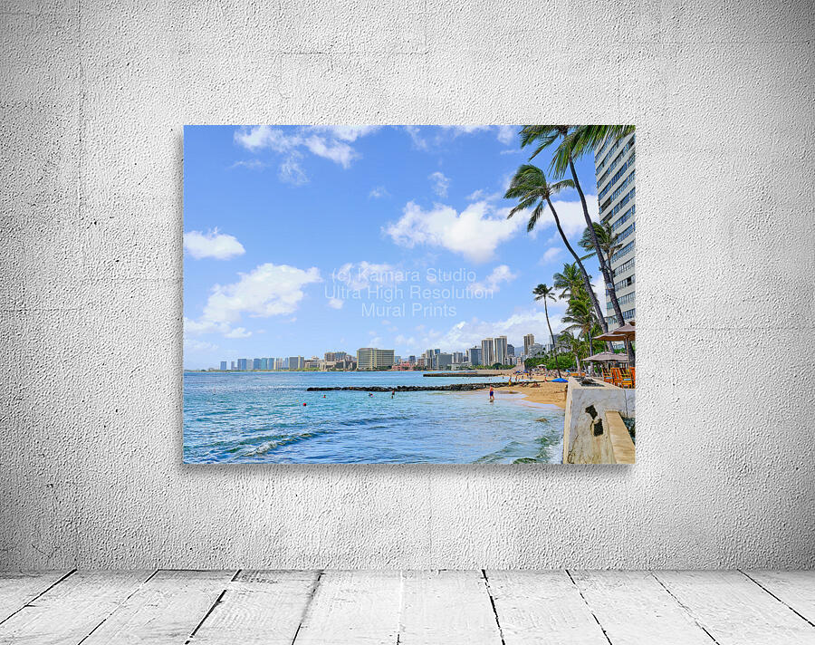 Hawaii Waikiki Beach Wall Preview