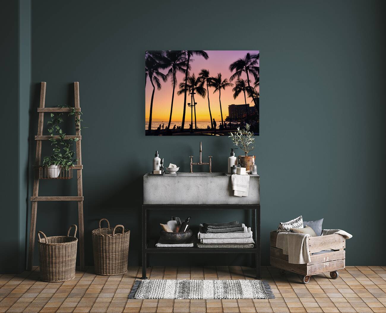 Hawaii Sunset Reproduction