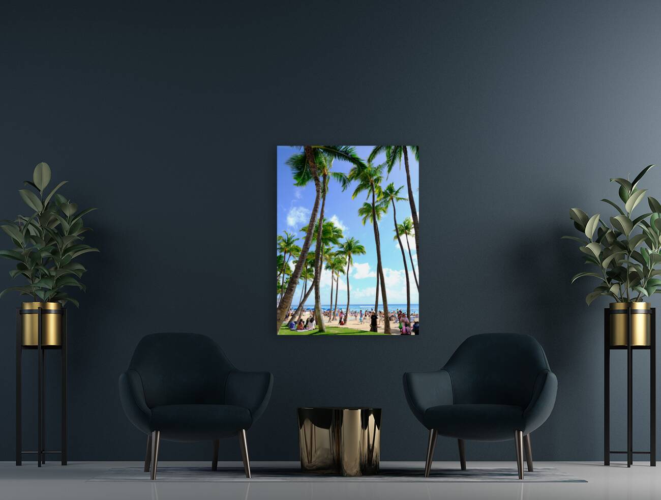 Hawaii Palms Beach 2 Reproduction