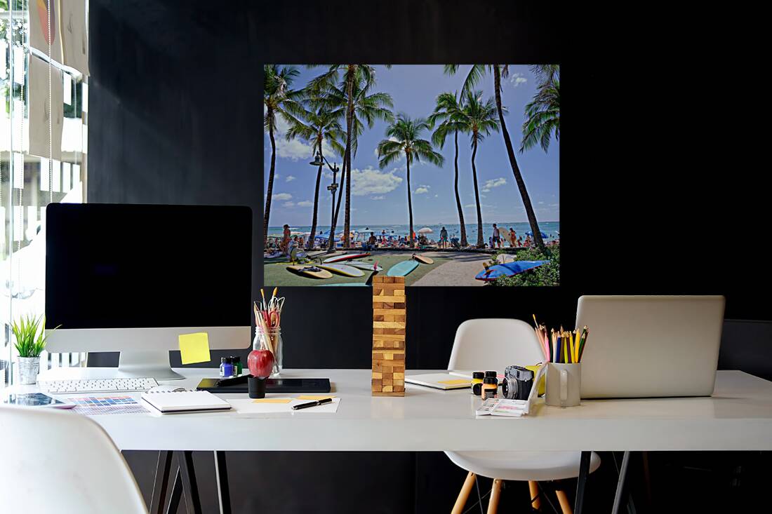 Hawaii Palms Surfboards Reproduction