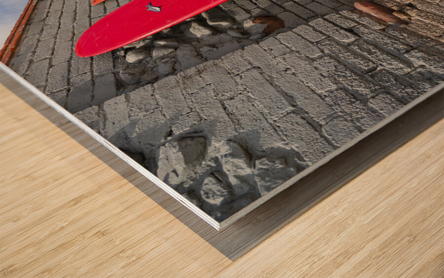 Surfboards Wood print