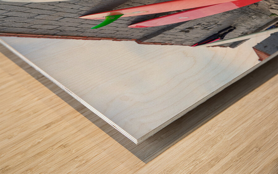 Surfboard 2 Wood print