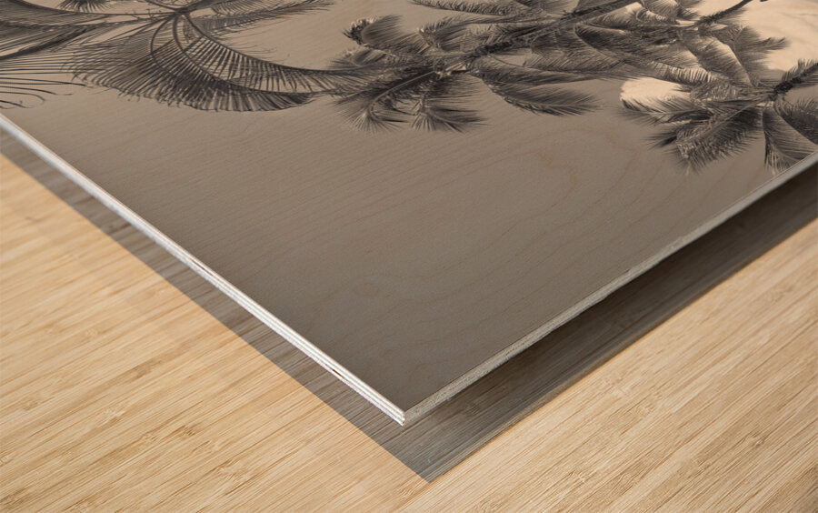 Hawaii Waikiki Wood print