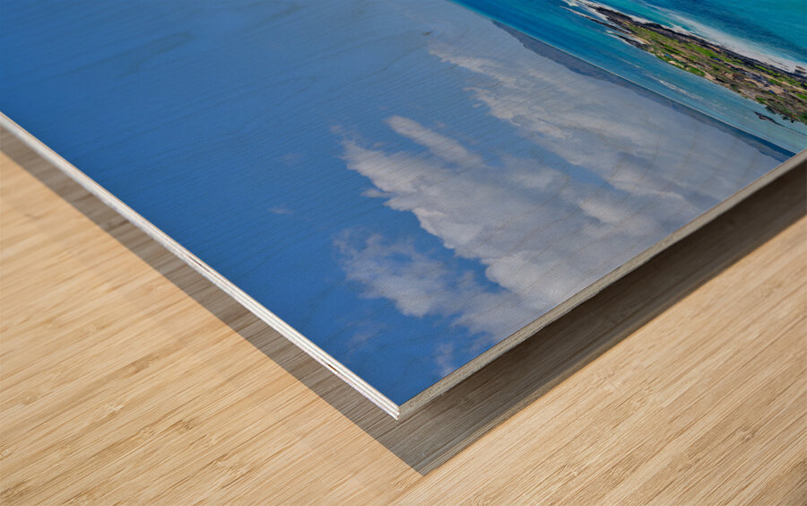 Hawaii Blue Water Island II Wood print