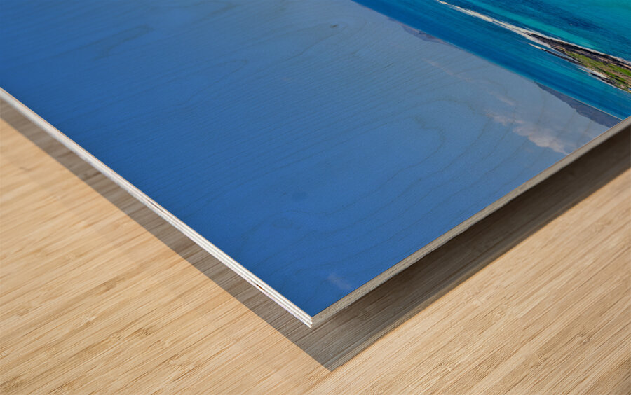 Hawaii Blue Water Island Wood print